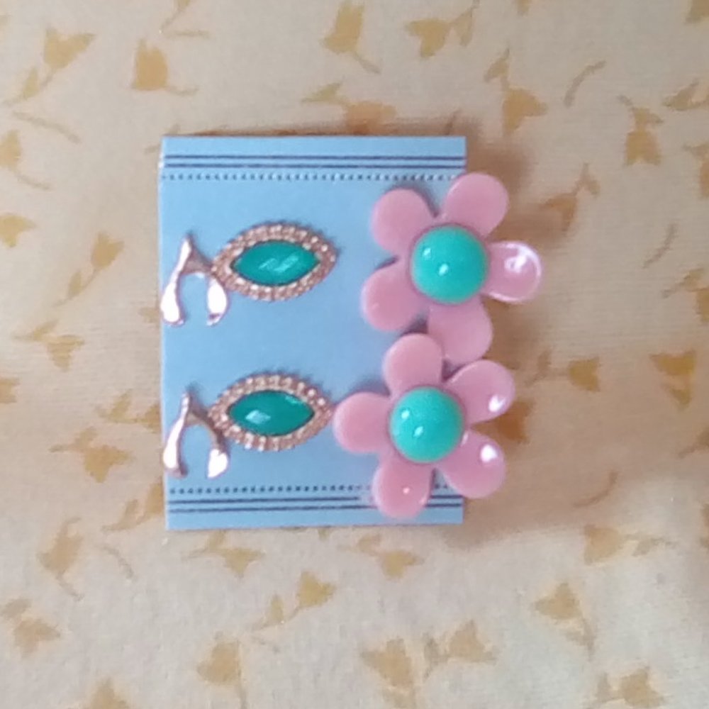 Trio of Pretty Stud Earrings